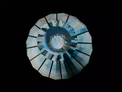 marble texture   vase Low-poly 3D model