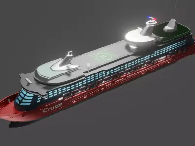 Cruiser  Ship 3d Model 3D model 3D model