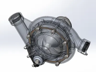 Vane pump 3D model