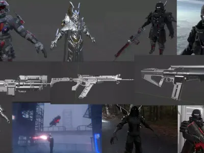 3D models ive made for VRChat and more Low-poly 3D model