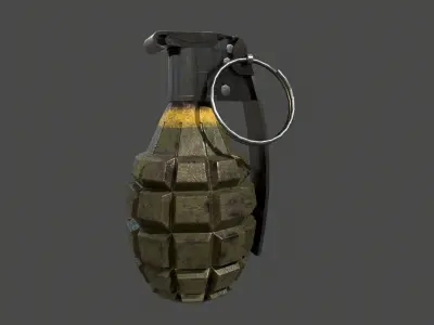 MK2 Hand Grenade Low-poly 3D model purchase
