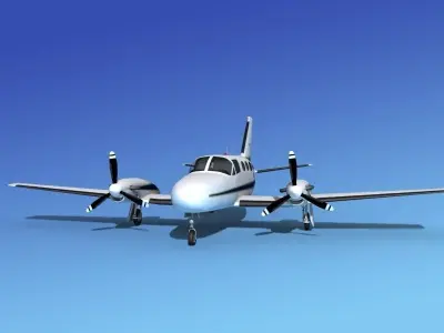 Cessna 425 Conquest I V02 3D model