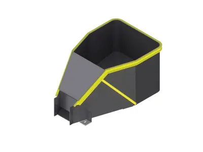 STEEL DISCHARGE CHAMBER Low-poly 3D model