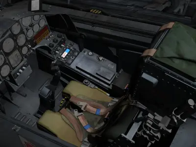 Hawk T1 3D Cockpit 3D model