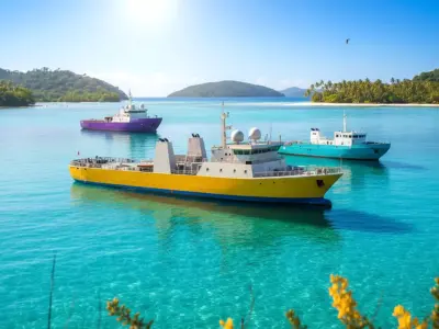 Ships Pack 3 In 1 - Low Poly Marine Supply - Ship Pack Low-poly 3D model