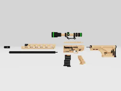 REMINGTON R11 RSASS voxel 3D model