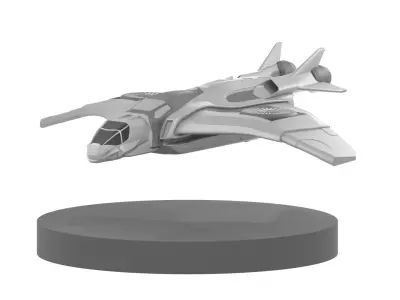 Avengers jet model printable 3D print model