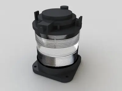 Single Masthead Light 3D model