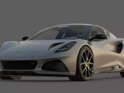 2022 Lotus Emira V6 3D Model The Final Lotus Combustion Soul Low-poly 3D model