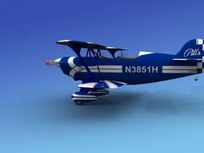 Pitts Special 3D model 5