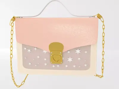 ladies hand bag model 3D model