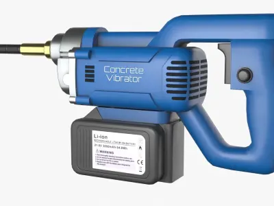 Concrete Vibrator Low-poly 3D model