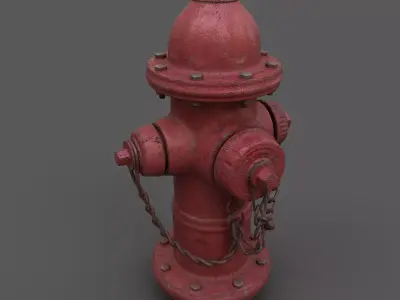 Game Ready  Fire Hydrant Free low-poly 3D model