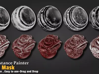 Edge Dirt Smart Mask Substance 3d Painter Texture