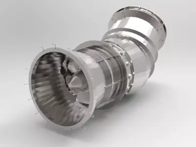 Turbine Tubular S Rotor Free 3D model
