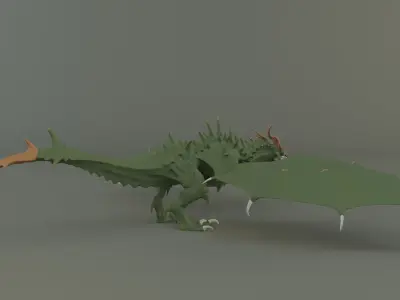 Big dragon model 3D model