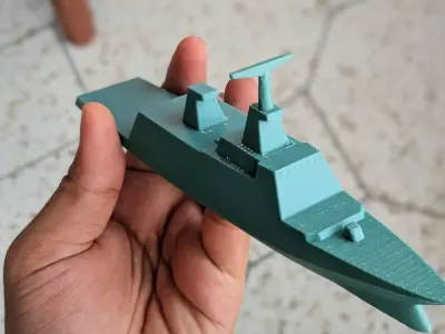 La Fayette Class Frigate class inspired battleship Free 3D print model