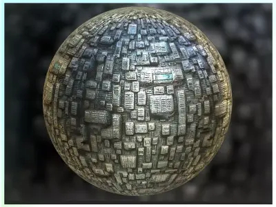 PBR Sci-Fi Seamless Realistic Material SBSAR 4k Texture 010 Texture