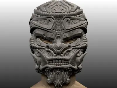 Monkey King Stone Mask 3D print model