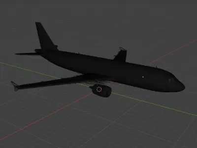 Airplane 3d model Free low-poly 3D model