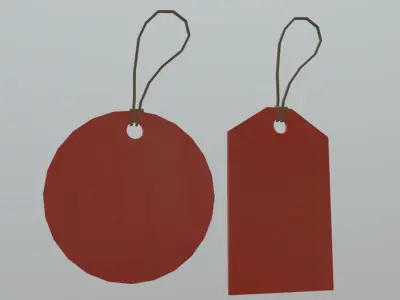 Price Tags Low-poly 3D model