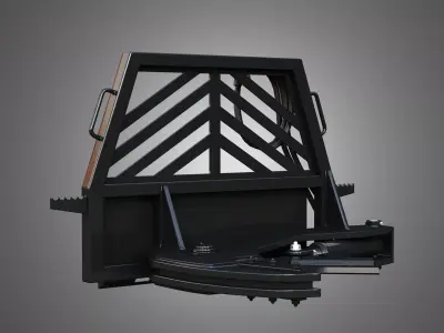 Tree Shear Compact Track - Skid Steer Loader Attachment 3D model