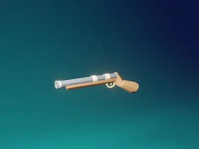 pirate weapon pack Low-poly 3D model