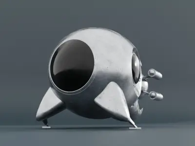 Flying object for aliens Free 3D model