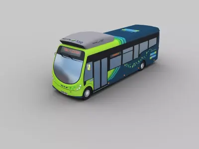 Arriva Electric Bus Low-poly 3D model