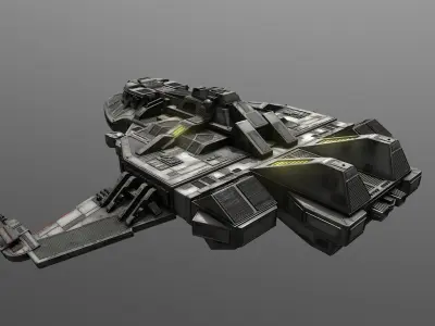 32Maquis-Raider star wars spaceship 3D model