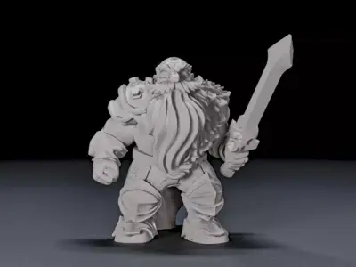 warrior goblin 3 3D print model