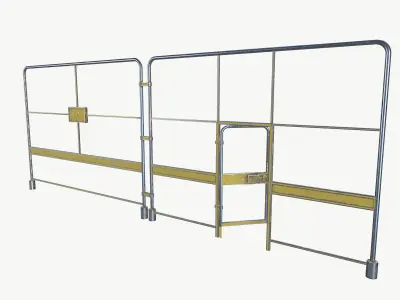 Metal Fence 3D model buy