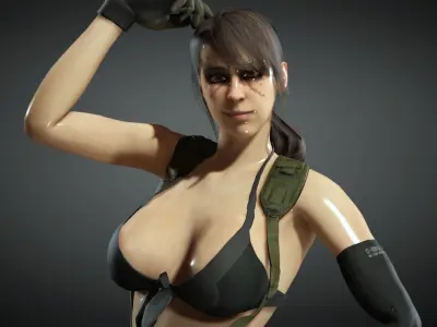 Quiet from Metal Gear Solid 5 3D Model  Low-poly 3D model