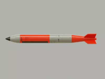 B61-12 Tactical Nuclear Bomb Low-poly 3D model
