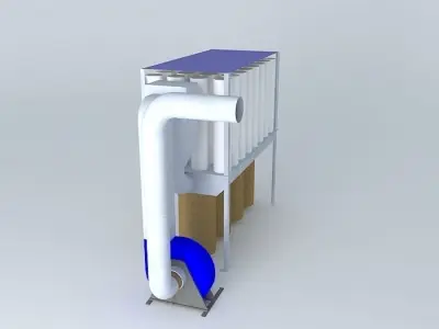 Nestro filter with fan, NSF 4-4-1200 Free 3D model
