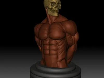 Side Triceps Pose 3D print model