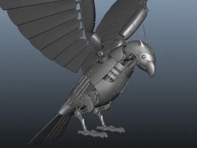 Bird-robot model metal gear solid hd wallpaper 3D model
