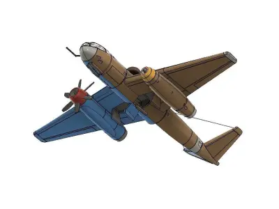 Messerschmitt p1090 3D print model
