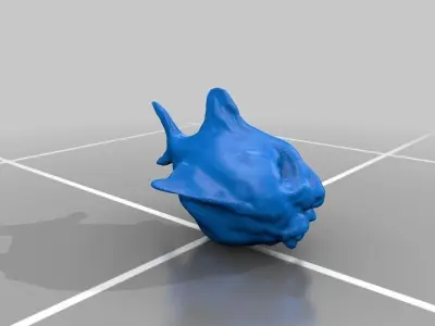 Fishy fish head Free 3D print model