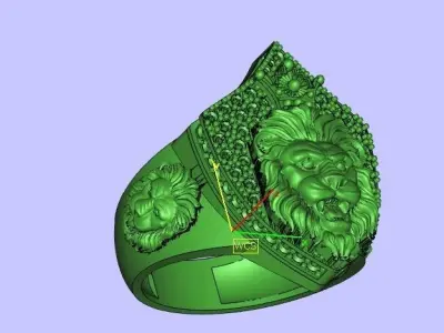LION RING 3D print model 11