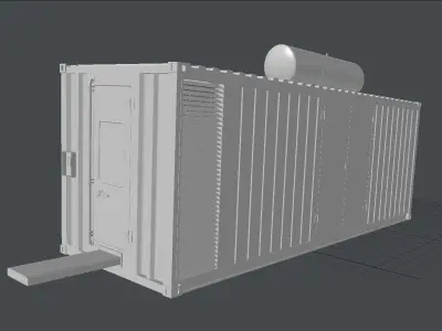 Construction Container Low-poly 3D model purchase