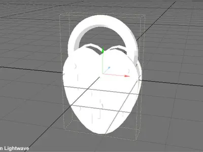 Antique Padlock 3D model