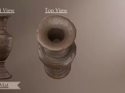 Vase - Antique Vase 3D Lowpoly model Low-poly 3D model