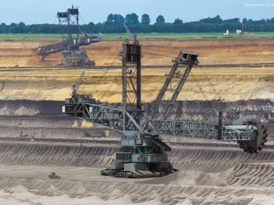  Bagger 293 Bucket Wheel Excavator Rigged 