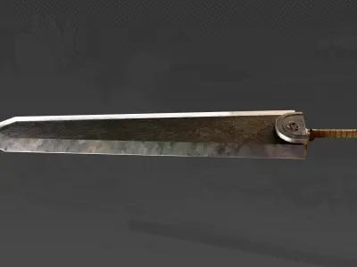 Dragonslayer sword from Berserk 3D model