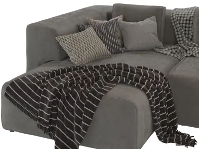 Corner sofa Industrial Loft 3D model
