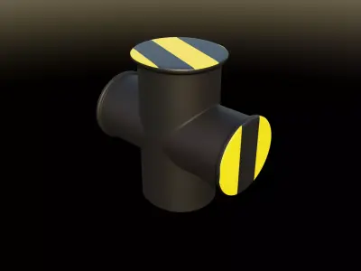 Cross bit Model - used onboard ship 3D model