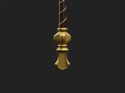 Wizard Staff 3D Model 3D print model