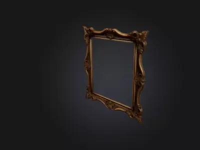 Realistic Picture Frame Low-poly 3D model