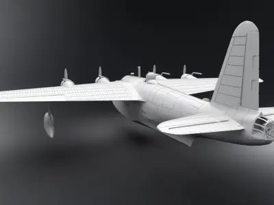 Short Sunderland Scale model 3D print model